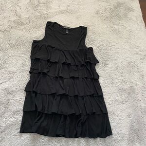 INC International Concepts Black Sleeveless Top